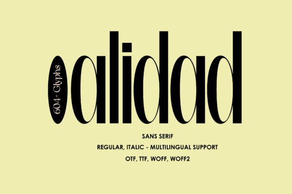 Alidad: A Modern Sans Serif Font for Elegant Design