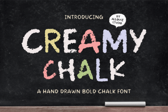 Creamy Chalk: A Fresh and Versatile Display Font