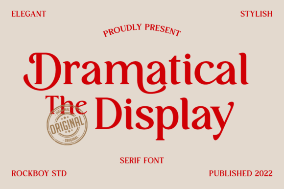 Dramatical the Display: A Stylish Serif for Every Project