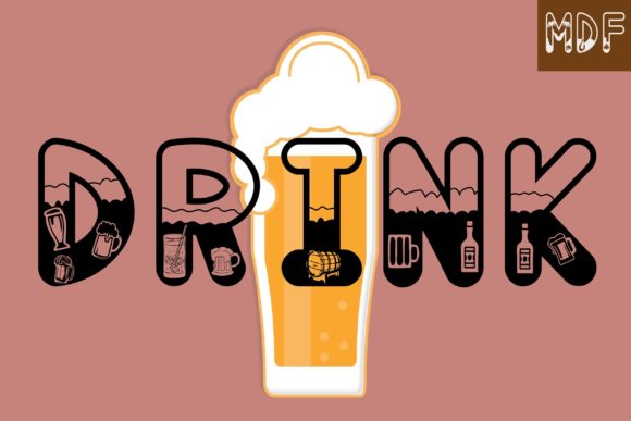 Drink: A Unique Font for Creative Expression