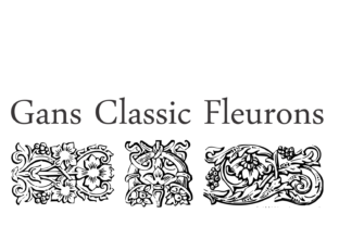 Gans Classic Fleurons: Timeless Decorative Design