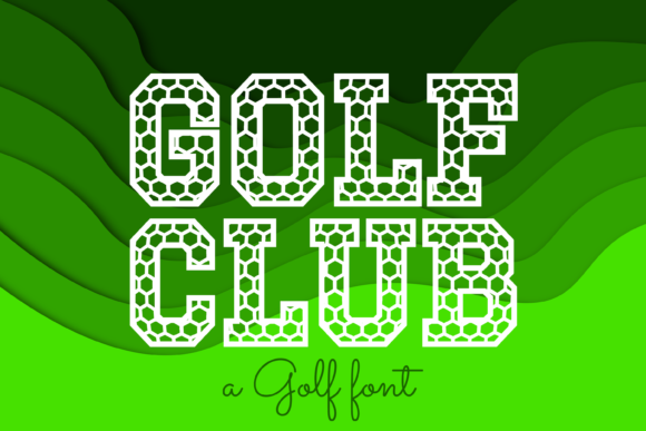 Golf Club: A Stylish Font for Creative Projects