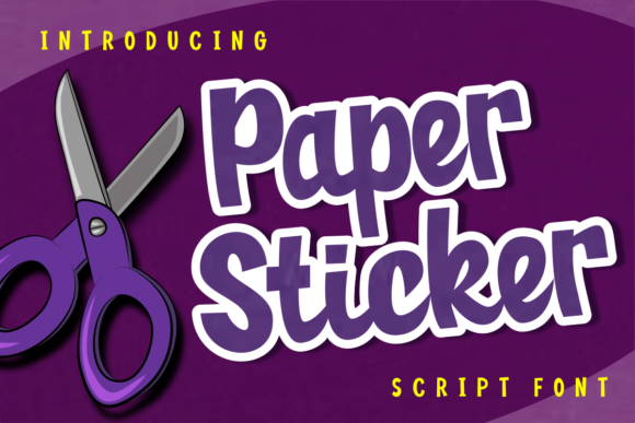 Paper Sticker: A Bold Handwritten Font for Creative Projects