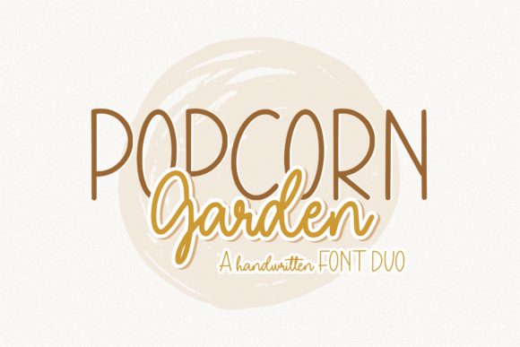 Popcorn Garden Duo: A Stylish Font for Every Project