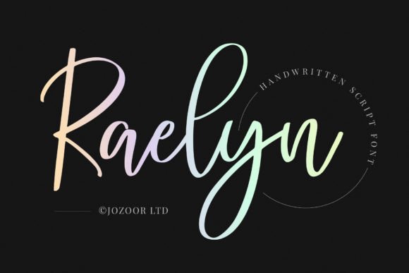 Raelyn: A Romantic Calligraphy Typeface for Elegant Designs