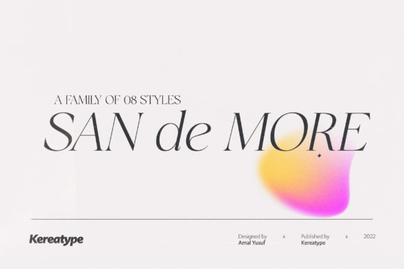 San De More: A Stylish Serif Font for Modern Design