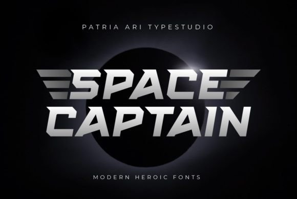 Space Captain: A Bold Typographic Statement