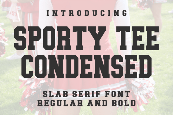 Sporty Tee Condensed: A Bold and Dynamic Font for Sport-Inspired Designs