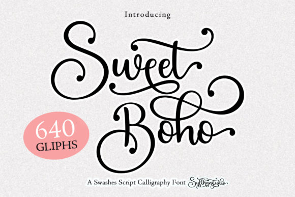 Sweet Boho: A Graceful Script Font for Stunning Designs
