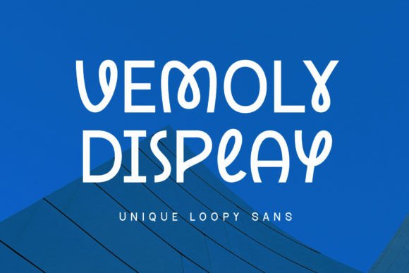 Vemoly Display: A Minimalist Sans-Serif Font for Modern Design