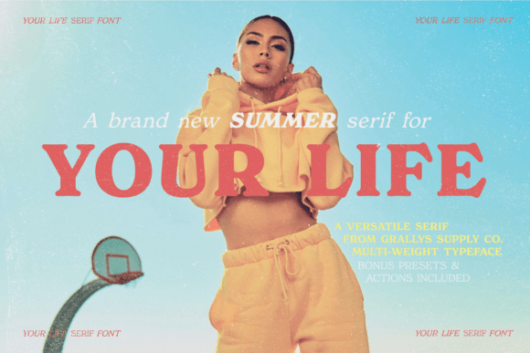 Your Life: A Retro Summer Font with Timeless Elegance